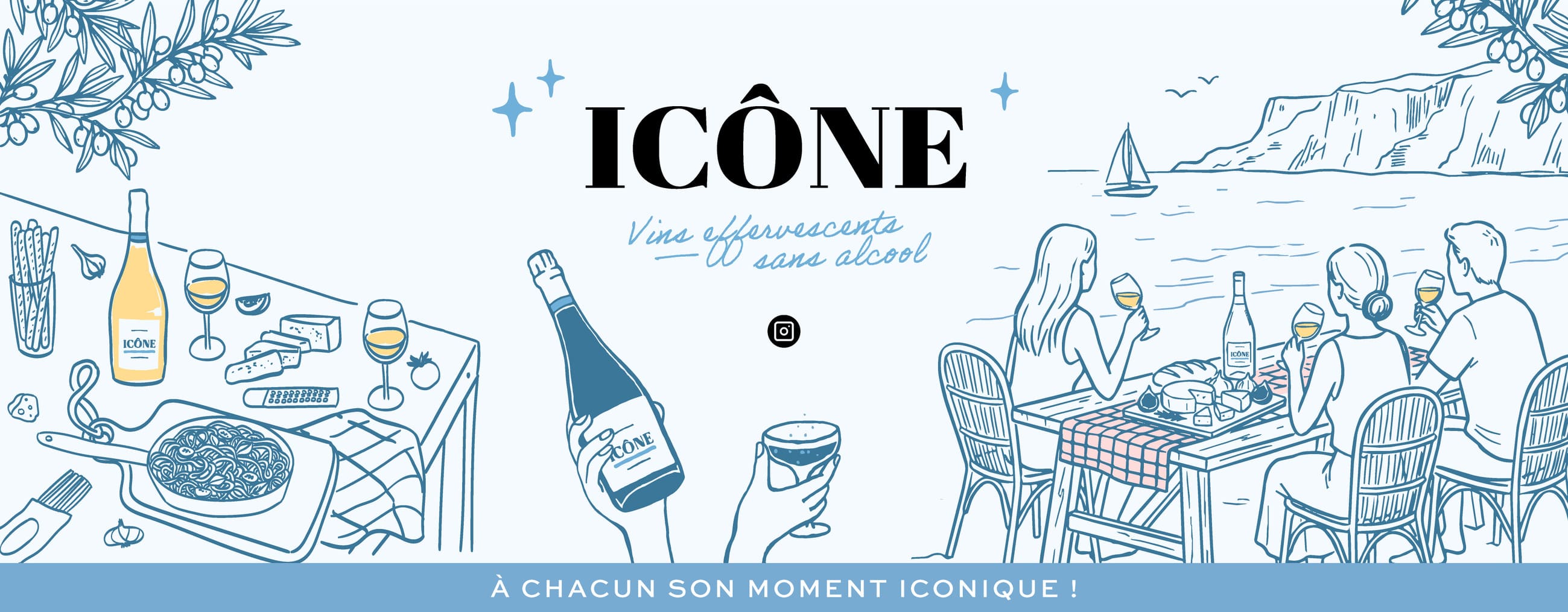 illustration icône sans alcool
