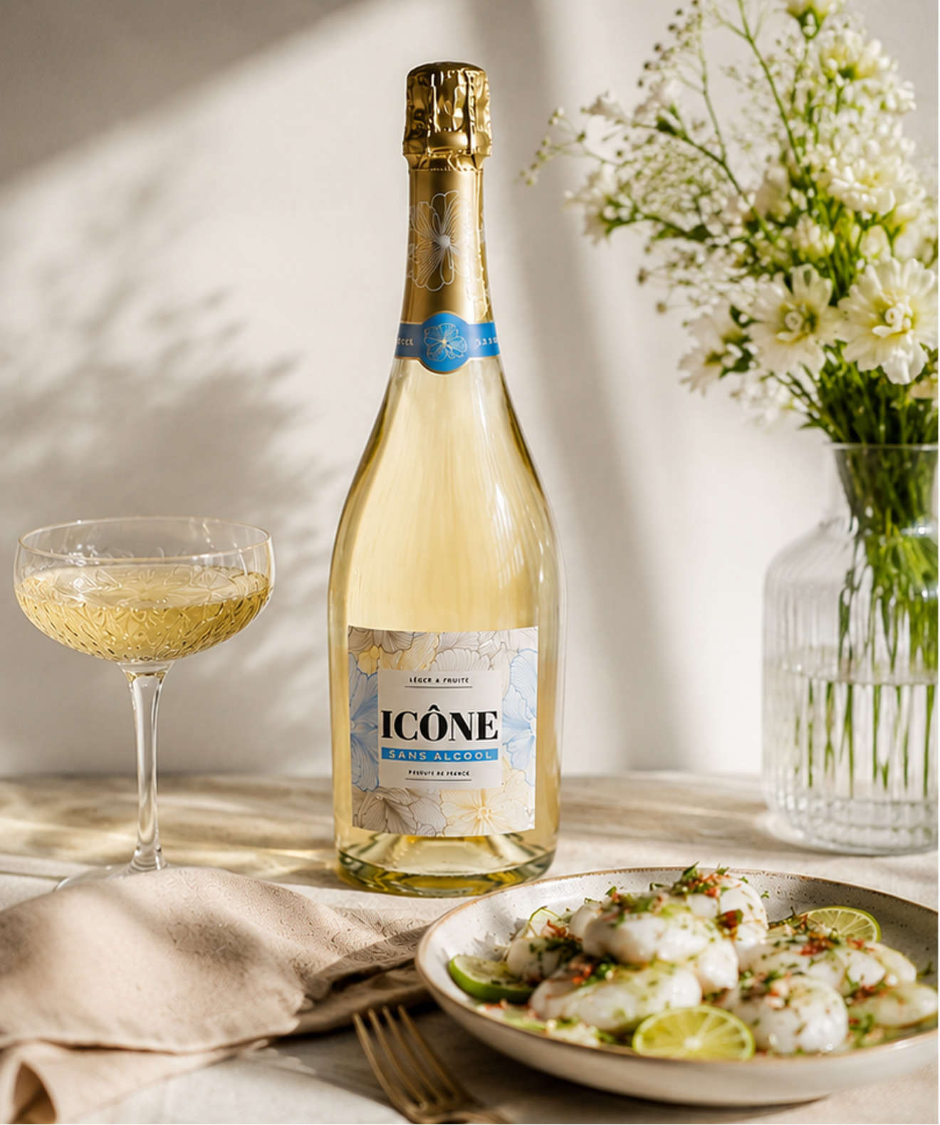 Bouteille de blanc Icône